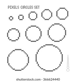 Pixel Circle Images, Stock Photos & Vectors | Shutterstock