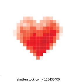 Vector Pixel Heart