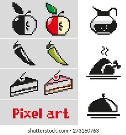 vector pixel icons