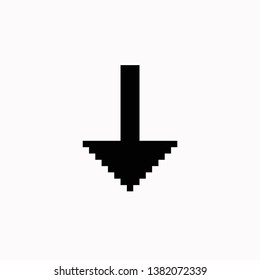 vector pixel mark down concept