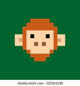 Vector Pixel Monkey