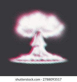 Vector pixel nuclear explosion