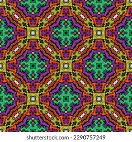 Vector pixel pattern made of small squares .Design for texture,fabric,clothing,wrapping,carpet,Mosaic, background.