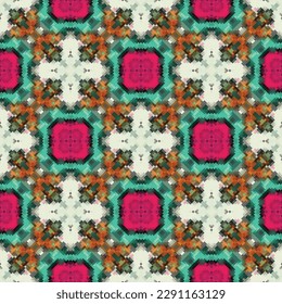 Vector pixel pattern made of small squares .Design for texture,fabric,clothing,wrapping,carpet,Mosaic, background.