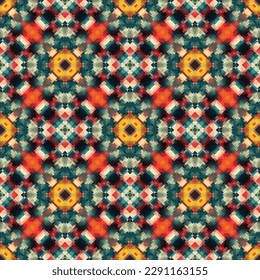 Vector pixel pattern made of small squares .Design for texture,fabric,clothing,wrapping,carpet,Mosaic, background.