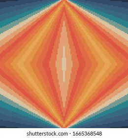 Vector pixel retro futuristic background. Retro Wallpapers. Seamless vector pattern. Pixel art background. 8 bit.
