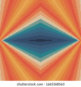 Vector pixel retro futuristic background. Retro Wallpapers. Seamless vector pattern. Pixel art background. 8 bit.