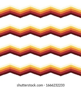 Vector pixel retro futuristic background. Retro Wallpapers. Seamless vector pattern. Vector illustration for website, card, poster, game. Pixel art background. 8 bit.