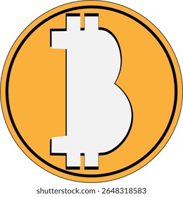 vetor de um estilo de pixel bitcoin