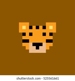 Vector Pixel Tiger