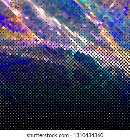 Vector pixelated background. Abstract halftone composition