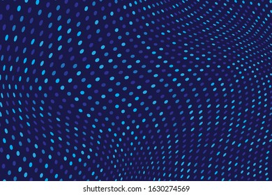 Vector pixels illustration. Half tone dots abstract background. 