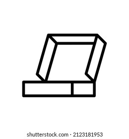 vector pizza cardboard box icon. Eps. 10.