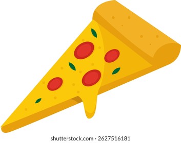Vector pizza food illustration, for culinary design theme elements	