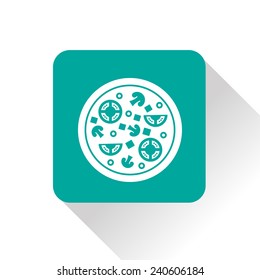 Vector pizza icon. Food icon. Eps10