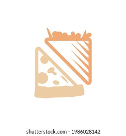 Vector, Pizza and Kebab, Tortilla Logo, Icon.