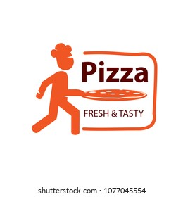 Vector pizza logo