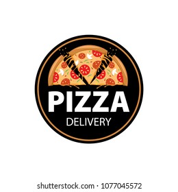 Vector pizza logo