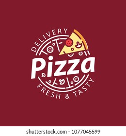 Vector pizza logo