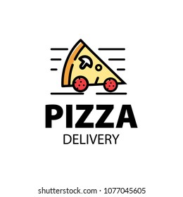 Vector pizza logo