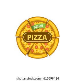 Vector pizza logo