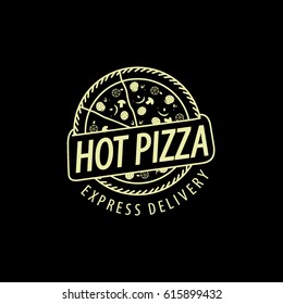 Vector pizza logo