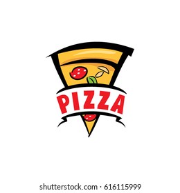 Vector pizza logo