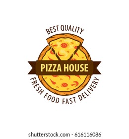 Vector pizza logo