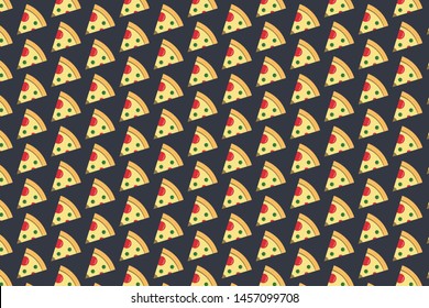 Vector pizza pattern design illustration, art and creativity