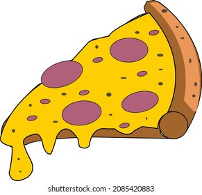 vector pizza suitable for company icons and logos for business