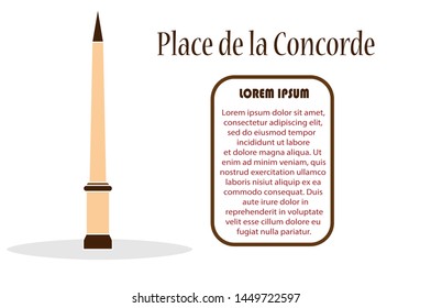 Vector of Place de la Concorde