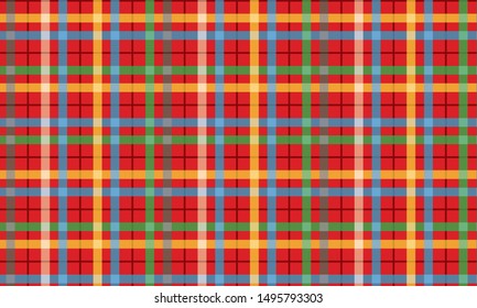 vector plaid and check pattern design illustration