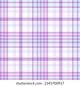 Vector plaid check of pattern seamless background with a fabric textile texture tartan in light and white colors.