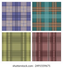Vector plaid design with tasteful color scheme. ideal for many uses, including wallpaper, clothing patterns, and more. Scalable and easy to replicate.