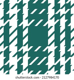 Vector plaid seamless pattern in green and white for st. Patrick's day. Print Texture, Buffalo tartan hand drawn. Designs for textiles, fabric, wrapping paper, packaging, scrapbooking.