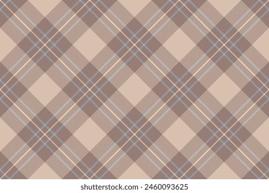 Vector plaid seamless of texture fabric tartan with a check textile background pattern in pastel and light colors.