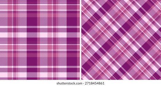 Tecido revestido de vetor de tartã de fundo sem costura com um padrão de tecido de textura de cheque. Definido em cores de casamento da moda de búfalo para um olhar rústico.