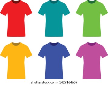 Mobilisere Mængde penge Grav Vector Plain T Shirts Different Colors Stock Vector (Royalty Free)  1429164659
