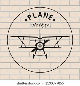 vector plane front cutting file logo