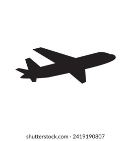 Vector plane icon. Simple airplane illustration. Trip Travel Logo Design Template