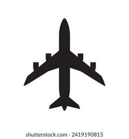 Vector plane icon. Simple airplane illustration. Trip Travel Logo Design Template