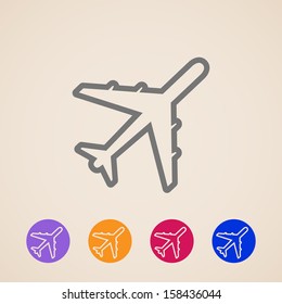 vector plane icons