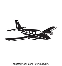 vector plane with twin engine