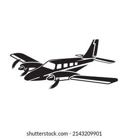 vector plane with twin engine