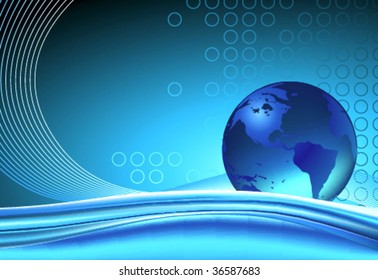 vector planet abstract background