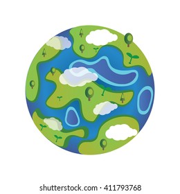 Vector planet earth