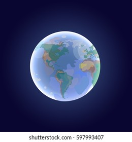Vector planet Earth.