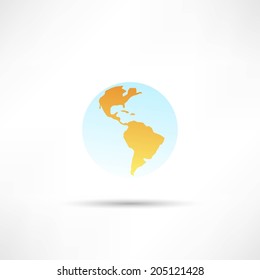 Vector Planet Earth Icon