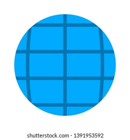 Ícone de planeta Terra vetorial. Ícone Planeta Terra. Ilustração de vetor de design de terra plana