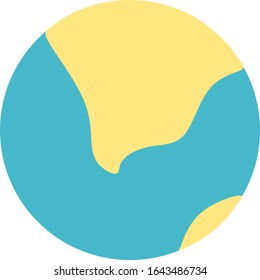 Vector planet Earth icon. Flat planet Earth icon. Flat design vector illustration for web banner, web and mobile, infographics. Vector Earth icon graphic. Vector icon isolated on gradient background